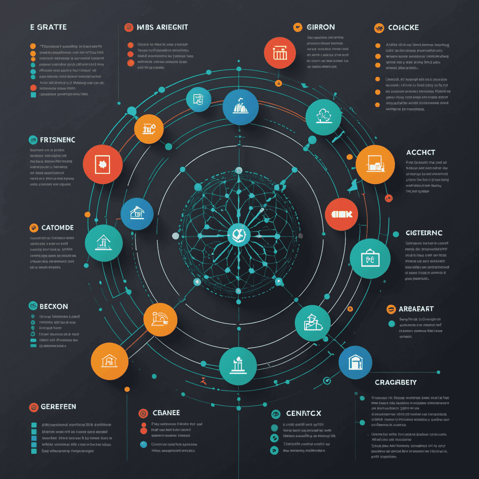 Infographic showing how AI analyzes various data points to create a comprehensive risk profile, with Canadian financial symbols integrated